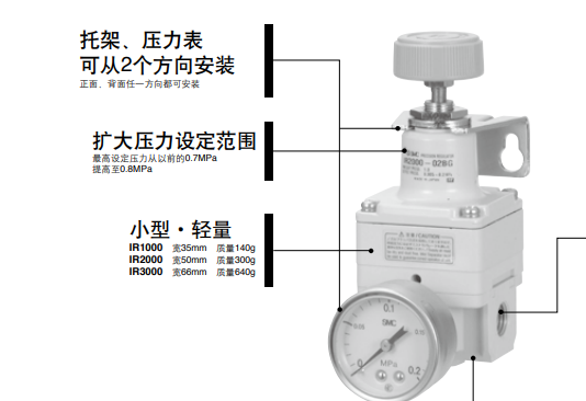 介绍日本SMC减压阀IR1020-01