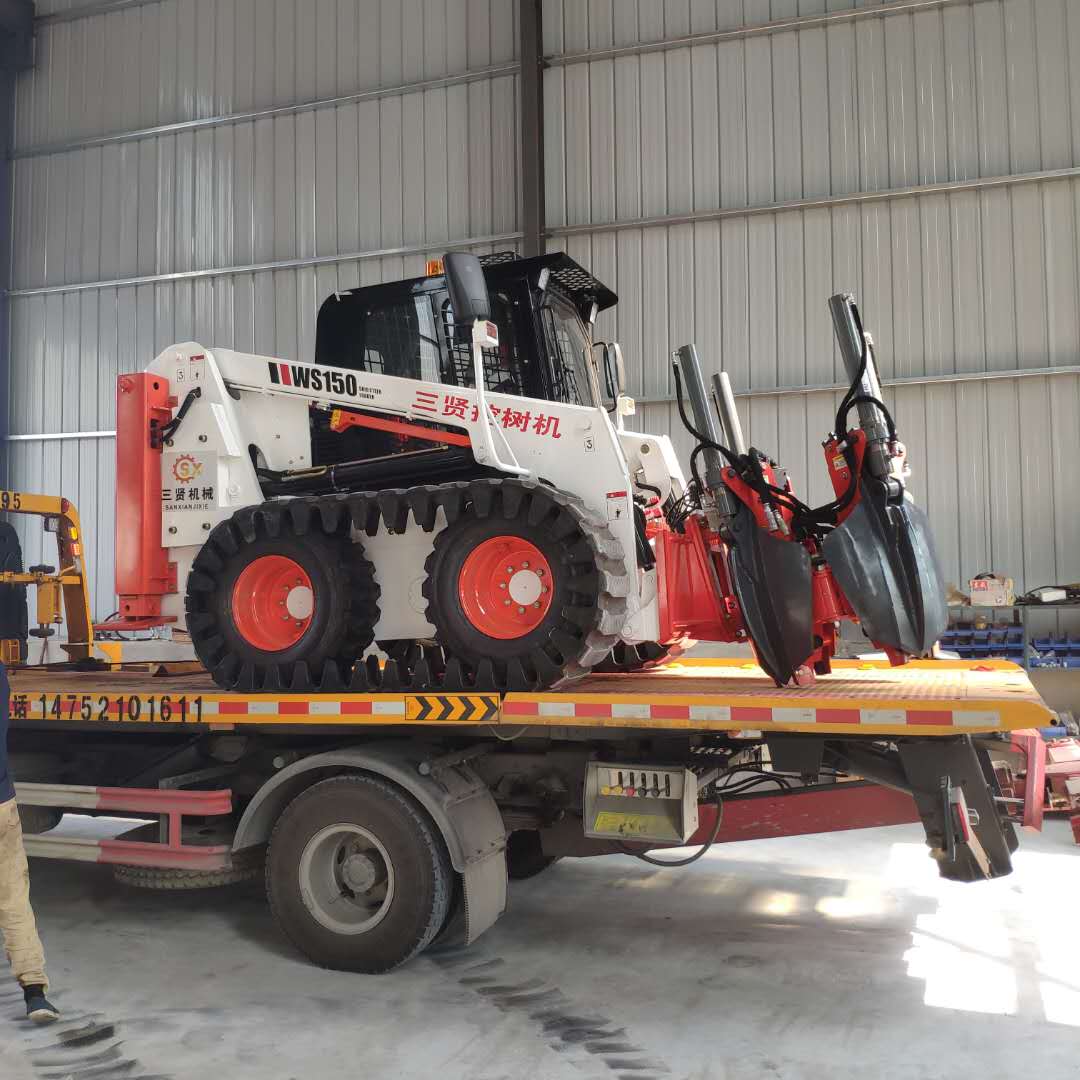 三贤重工 苹果球挖树机 抱铲式起树机 一分钟一棵树 省时省力