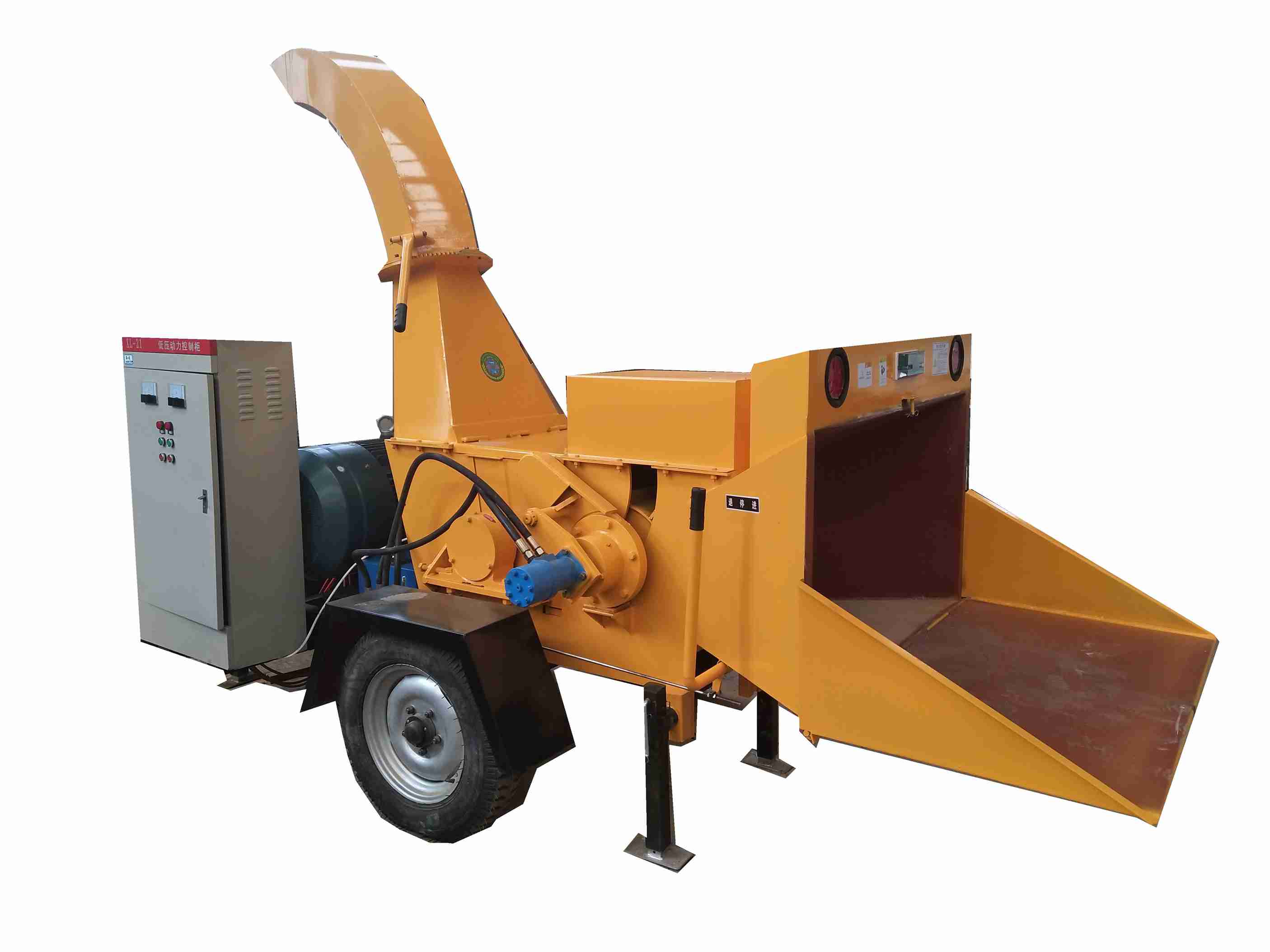 郑州移动树枝粉碎机削片机木粉机