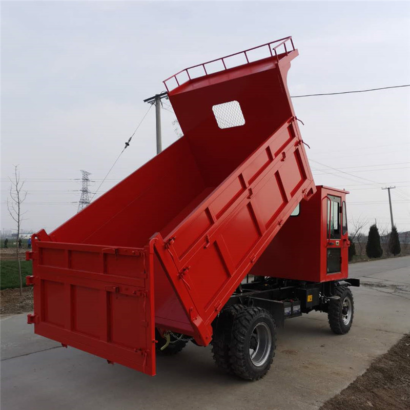 四驱柴油四轮车 农用液压双顶自卸运输车 工程拉渣四轮车