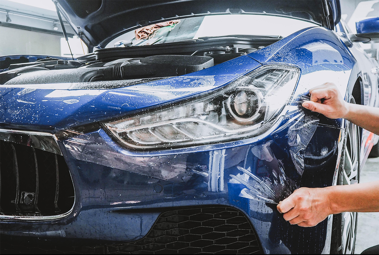 玛莎拉蒂贴韩国gsuit隐形车衣的案例