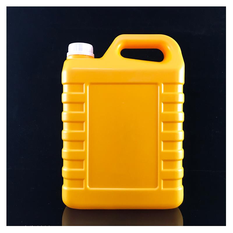 现货供应5l机油桶黄色液体塑料机油瓶5升润滑油桶防冻液桶