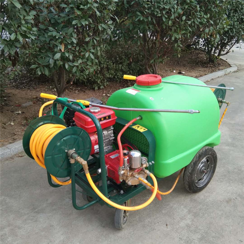 远距离射程喷药机 柱塞泵四轮打药车 自动卷管水雾机