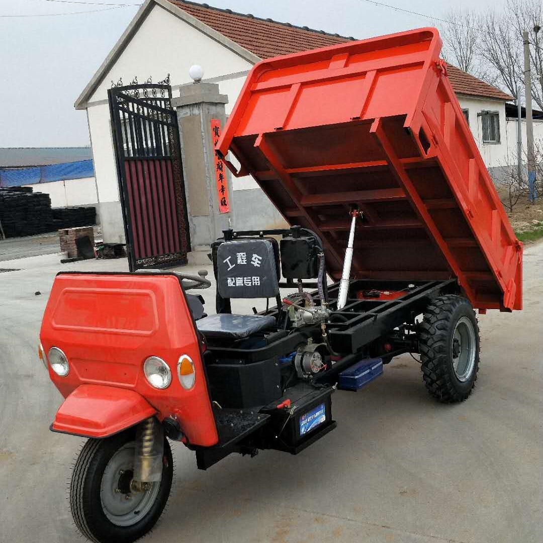 大馬力柴油爬山虎 簡易棚翻鬥三輪車 家用小型柴油車 農用運輸車