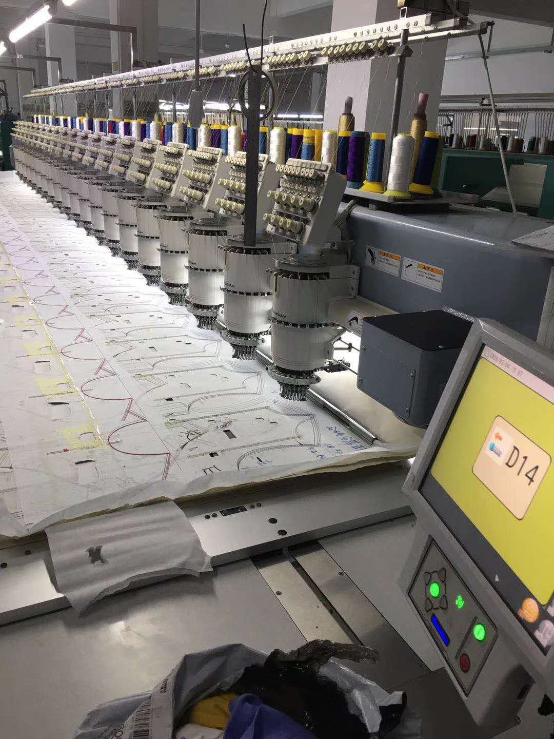 整厂转手多台绣花机,二手田岛绣花机,二手百灵达绣花机