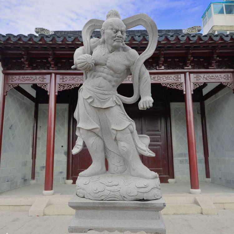 哼哈二将大理石雕塑