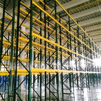 邮政仓库货架 高位仓库货架定制 绿色黄色货架