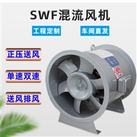 低噪音纯铜电机 凯亿SWF混流风机 可定制