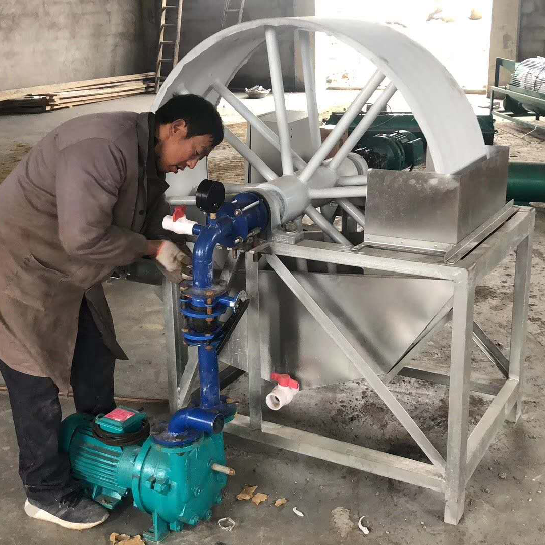 四川達州純紅薯淀粉脫水機客戶加工生產