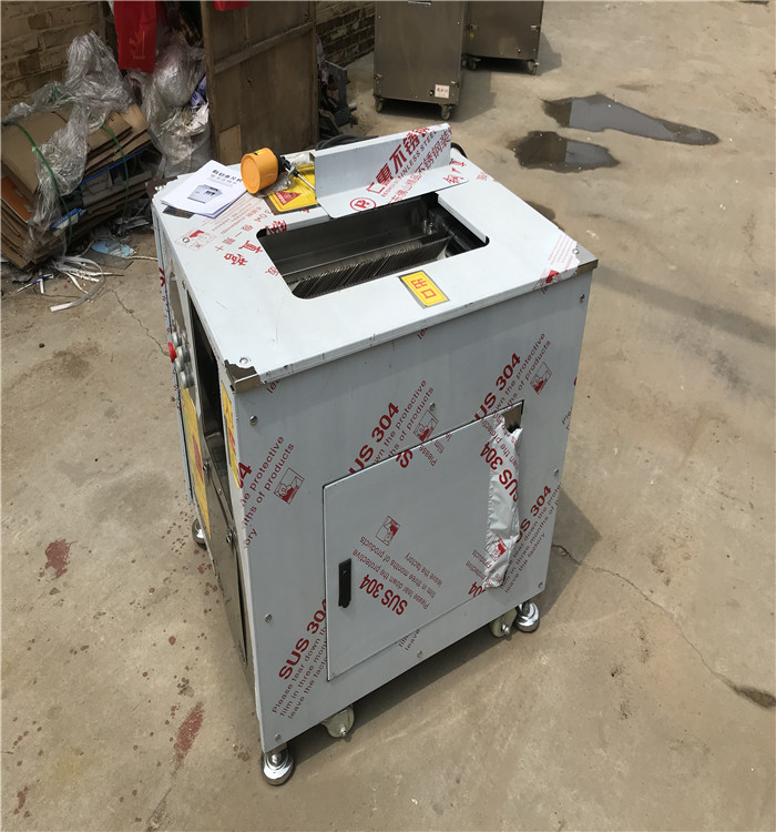 邢台斜切黑鱼片机 基地供应鱼类分段机 斜切水煮鱼切片机