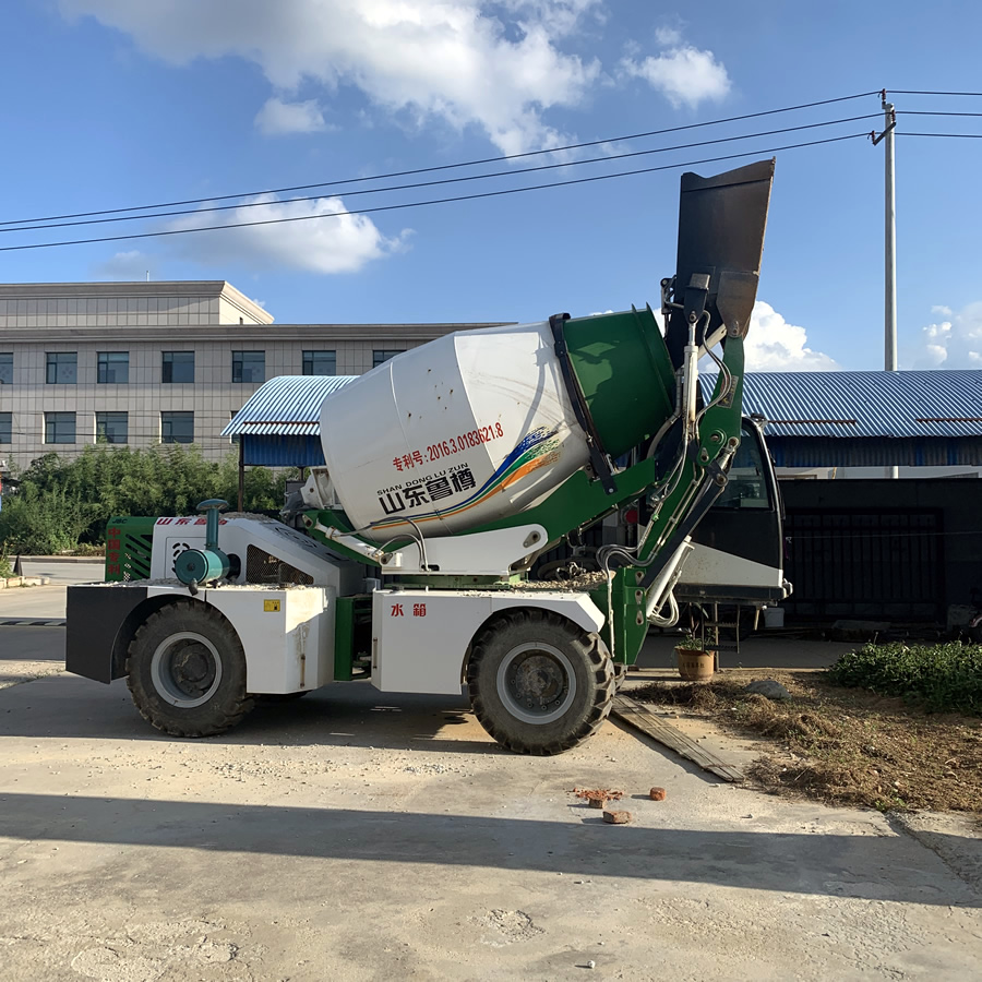 禅城2200型混凝土自动上料搅拌车鲁樽自上料混凝土搅拌罐车