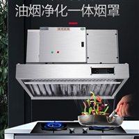 食堂商用油烟净化器 餐馆油烟净化一体机 油烟机无管道一体净化