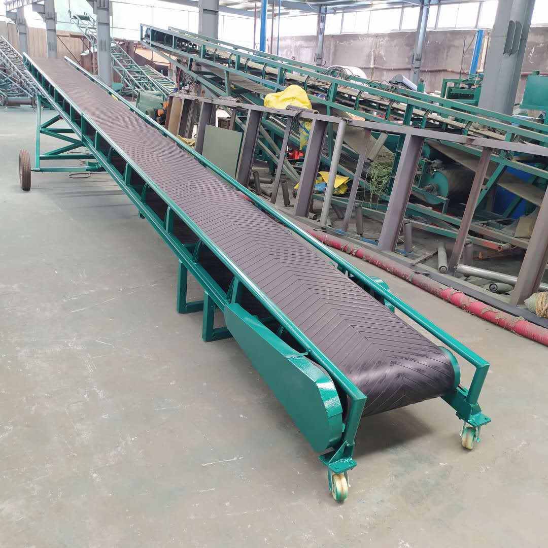 600mm帶寬10m長爬坡皮帶輸送機