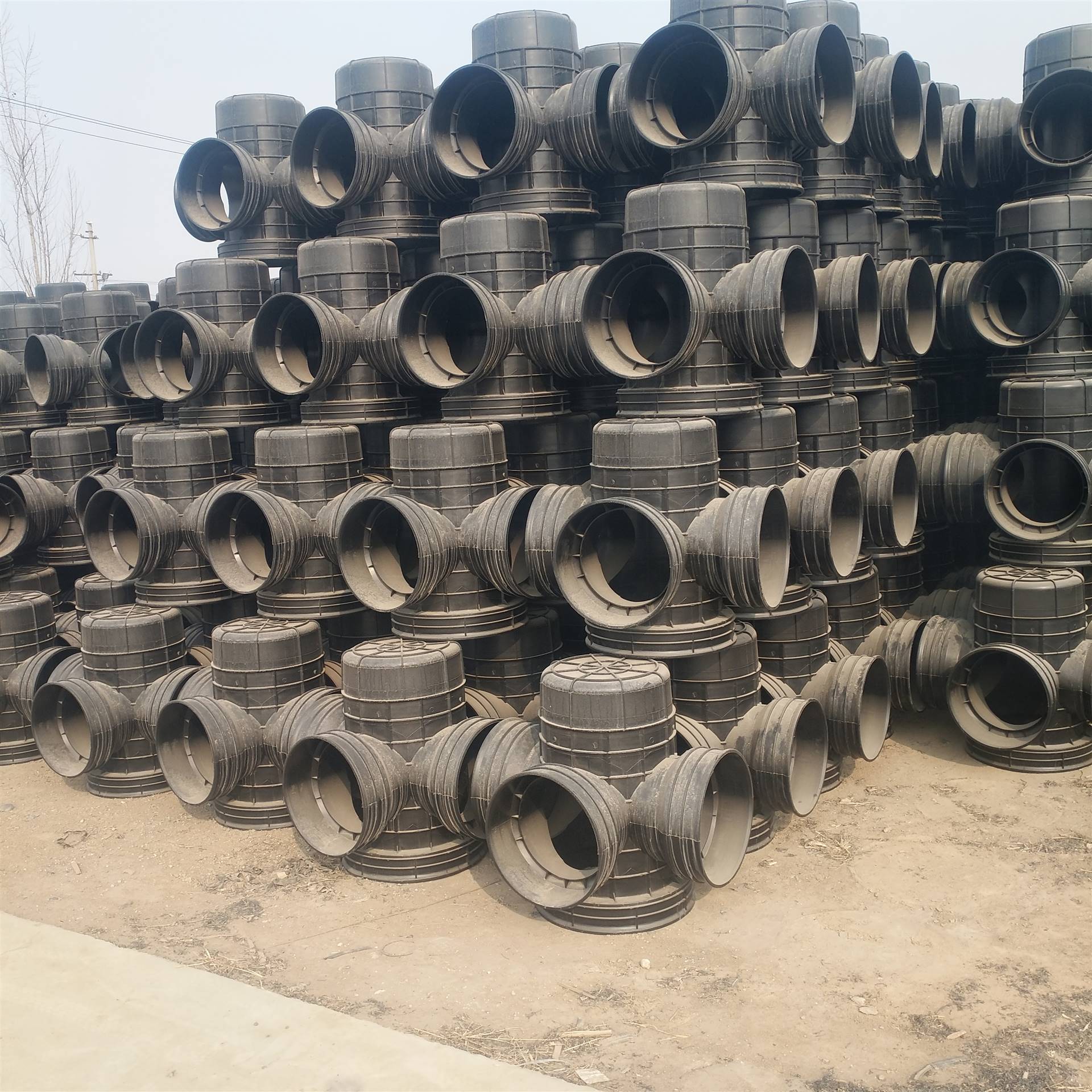 连接国标排污管道塑料雨水污水检查井450井座生产厂家