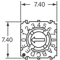 Apem旋转开关型号P36103L254进口拨码编码器现货