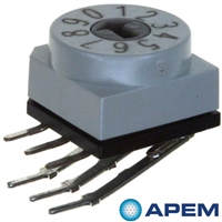 Apem旋转开关型号PT65101L254进口拨码编码器现货