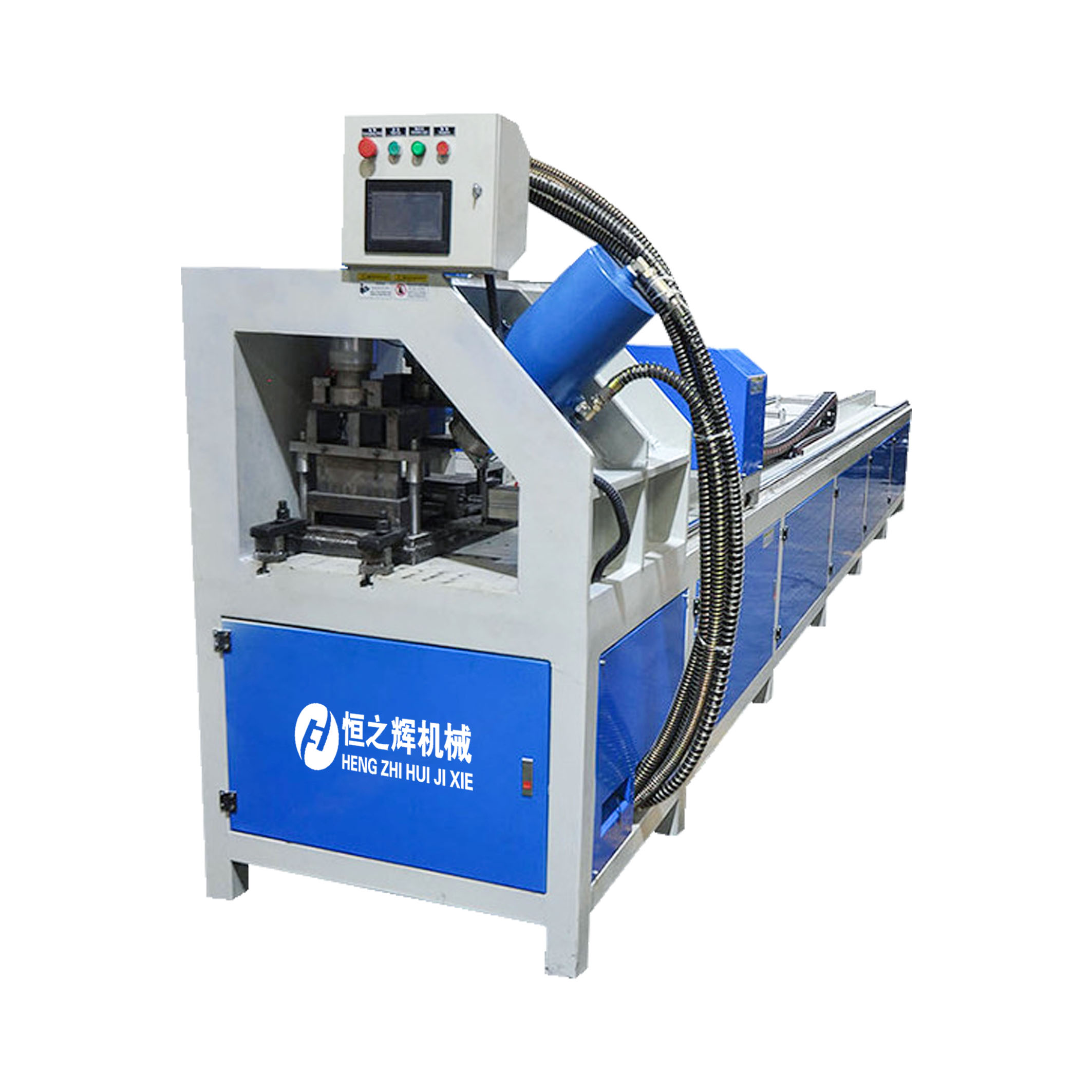 小型半自动管材冲孔机 不锈钢护栏方管打孔机 价格