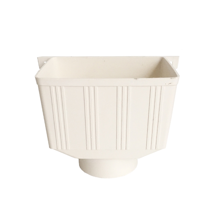 pvc水斗排水管雨水管集水斗落水斗下水管配件两用水斗75110