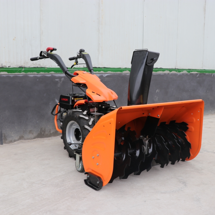 6.5马力手扶式道路清雪机 内蒙新疆积雪扬雪机 市政环卫抛雪机