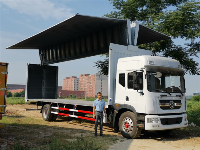 天津国六排放飞翼车 环保节能达标型，翼开启式集装箱