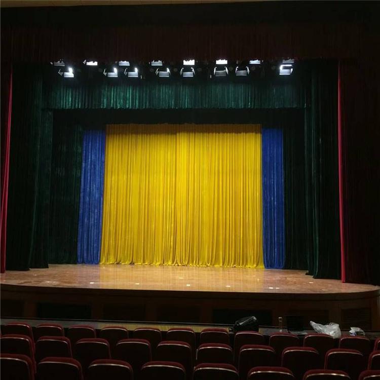 舞台幕布生产厂家 产品描述舞台幕布是各种类型的剧场影剧院礼堂