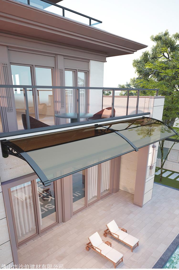 铝合金雨棚厂家耐力板雨阳棚阳光板雨棚厂家