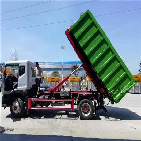 箱式勾臂式垃圾自卸车 翻斗举升自卸粪污粪便运输车-搜了网