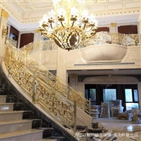 臨沂歐式立體鋁藝雕刻護欄 分外顯眼