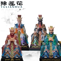 龙五爷神像塑像 姜太公神像图片 玻璃钢雕塑济公活佛神像批发