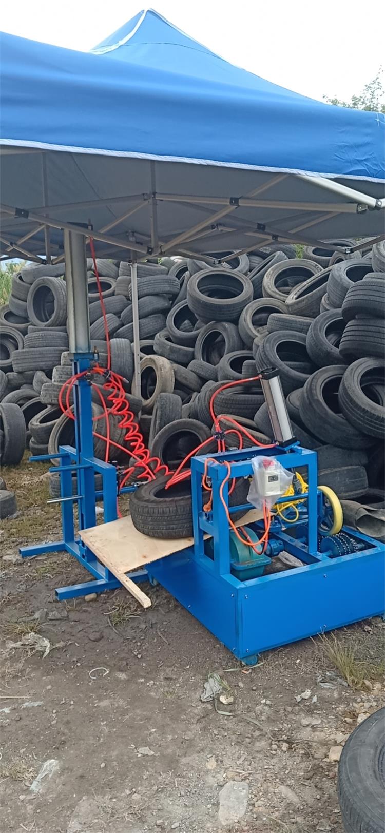 割轮胎圈机自动切割废轮胎圈机器锦贤机械