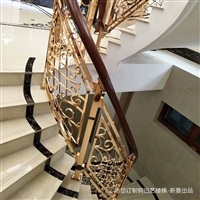 萍乡市家居楼梯护栏不容错过 铜艺楼梯扶手爆发力惊人