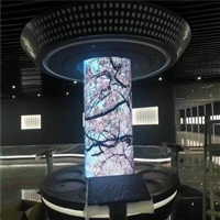 惠州p2.5 LED柔性模组 展厅圆形LED全彩屏 圆柱LED全彩屏