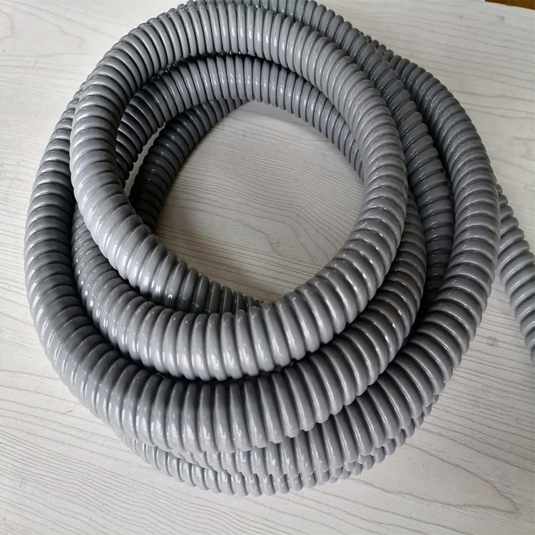 热镀锌穿线蛇皮管电线电缆阻燃防水套管镀锌钢单扣平包软管34黑色