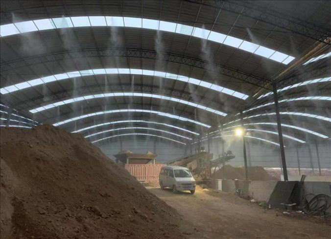 煤场降尘喷淋工地施工降温降尘喷雾系统道路围挡喷淋设备厂家直供