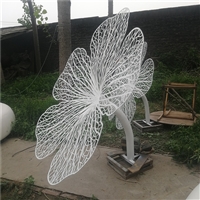 不锈钢镂空花瓣雕塑 镂空花朵不锈钢雕塑加工