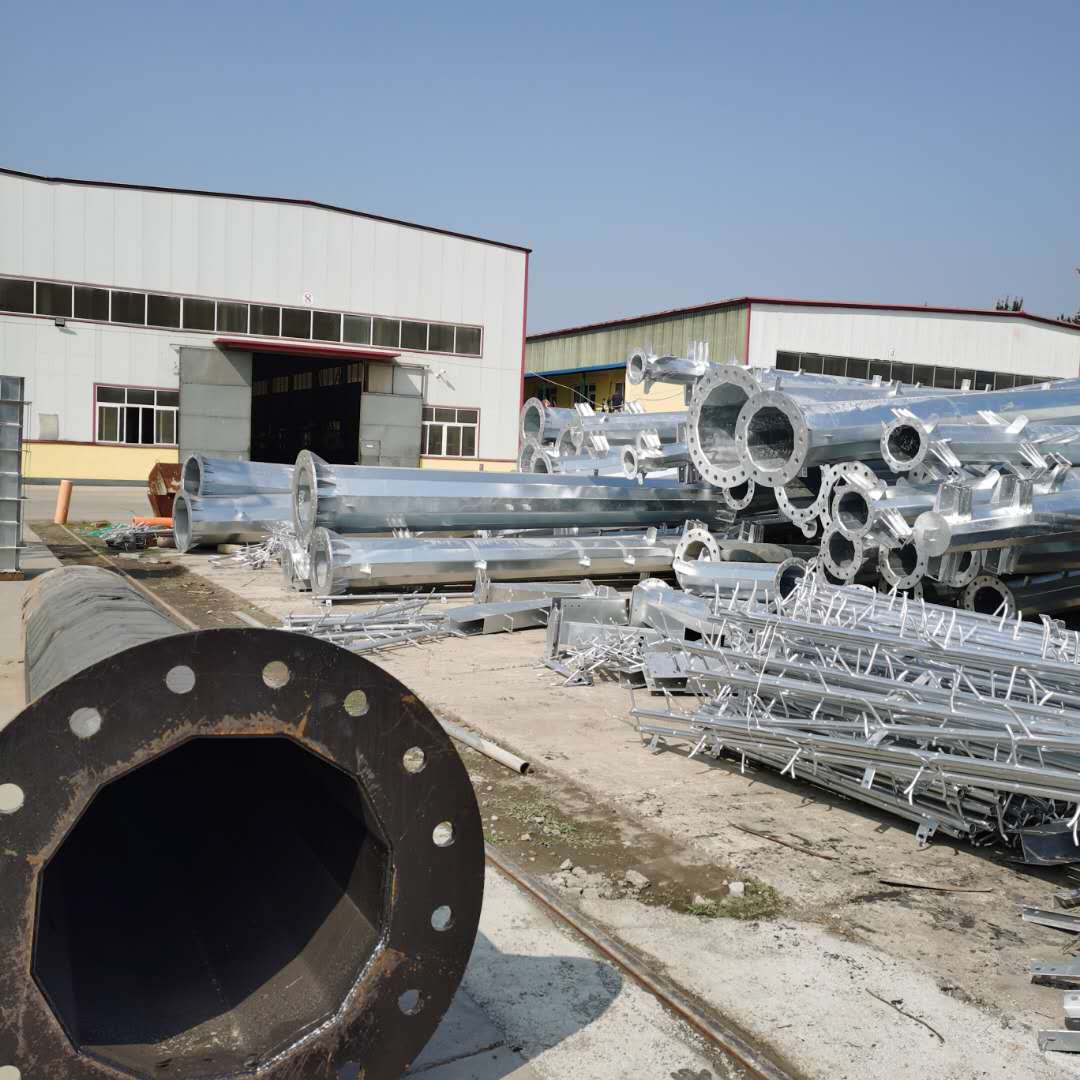 加工185导线电力钢管杆 35kv终端电力钢管杆 批发价格