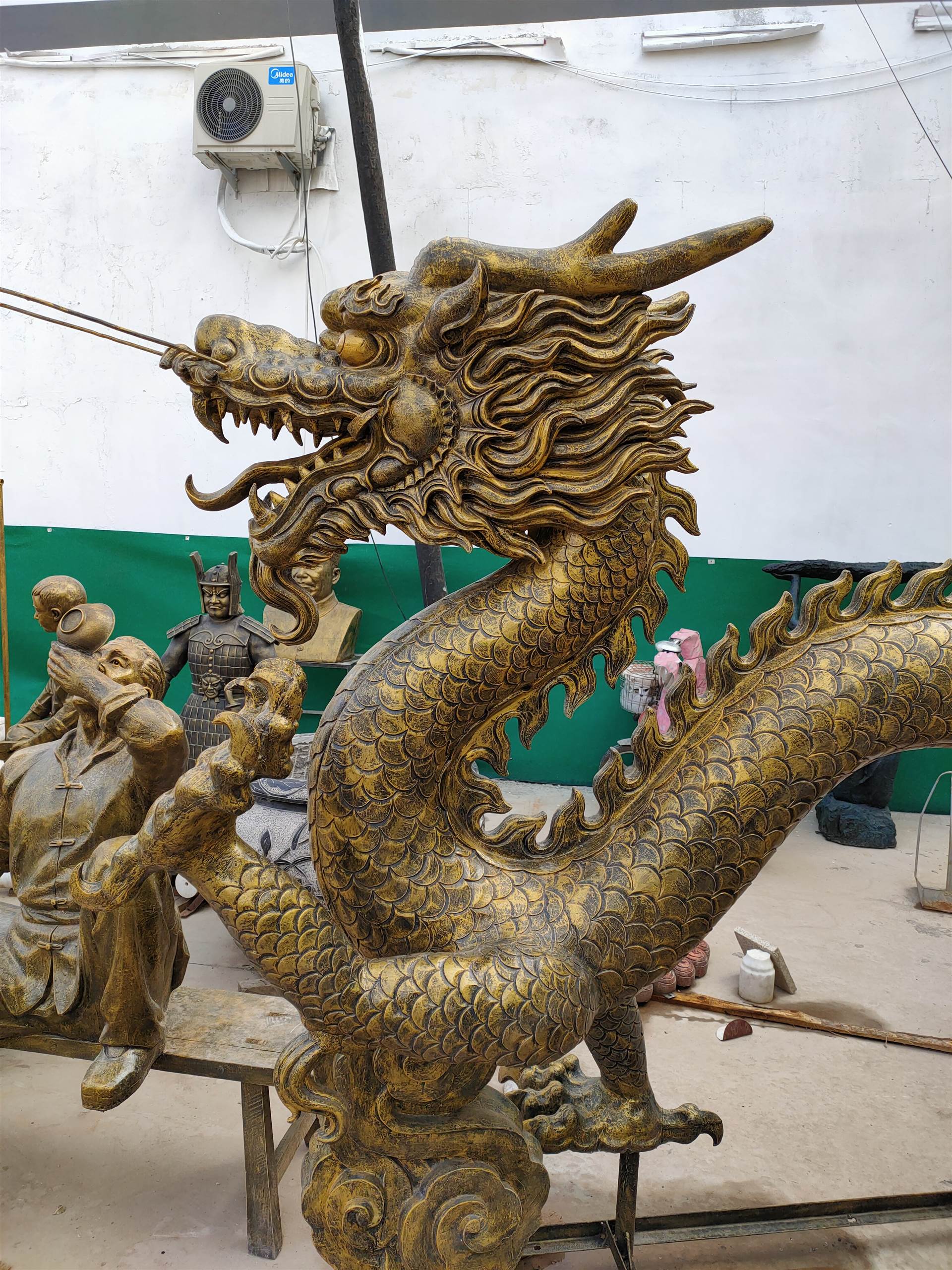 铸铜雕塑 中国龙雕塑 动物景观雕塑