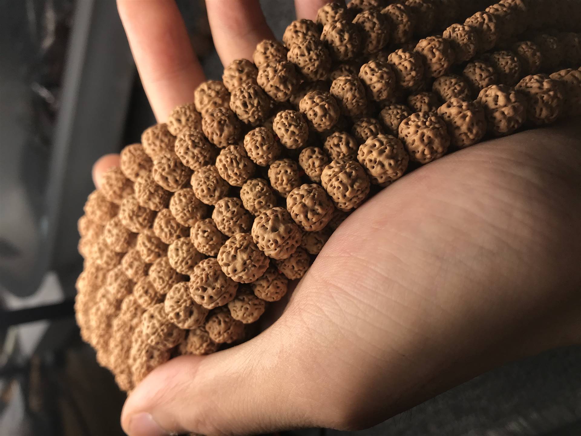 印尼金刚菩提苹果圆双龙纹108小金刚菩提子