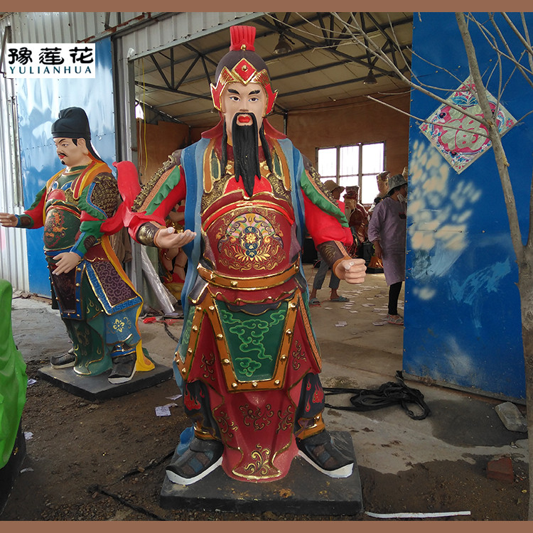 托塔天王神像寺廟神像雕塑託塔李天王李靖神像西天老母神像