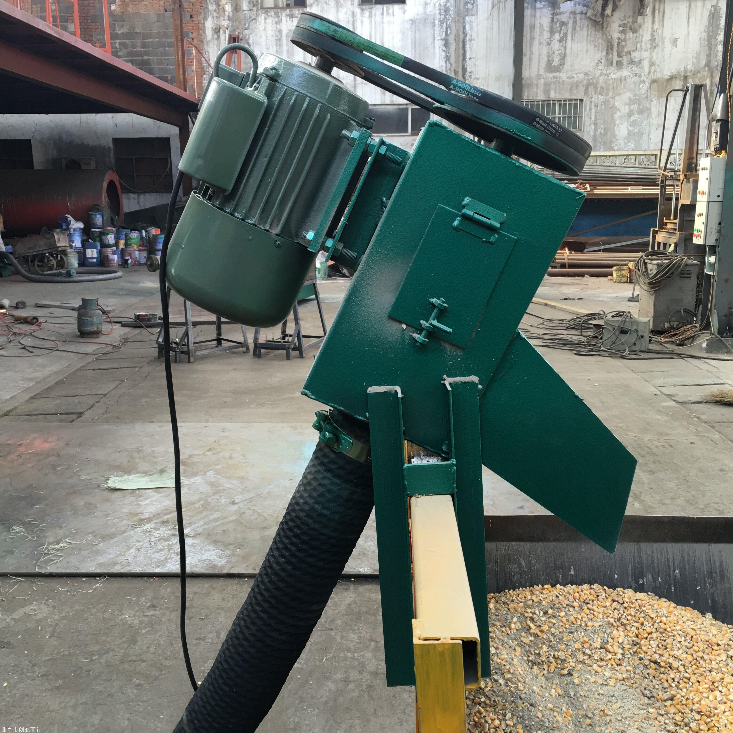 自吸式软管稻谷提升机移动式化肥颗粒上料机ks07