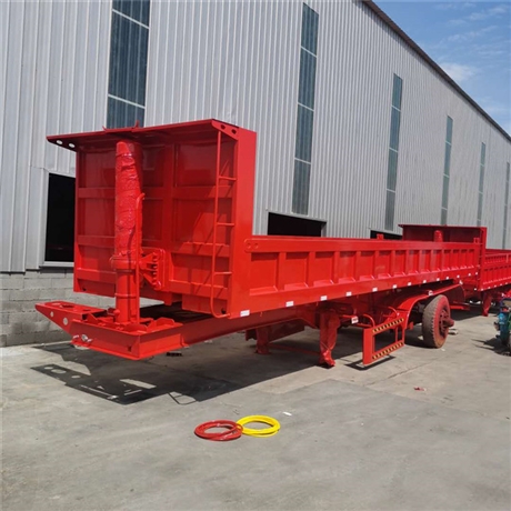 标准后翻自卸半挂车 制造厂家 砂石运输自卸半挂车 市场报价