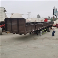 钢板桥13米自卸挂车斗 鼓刹标箱偏翻半挂车 价格优惠