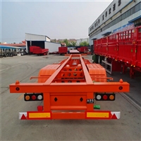 骨架式集装箱半挂车 集装箱运输拖板车 上海宝钢材质