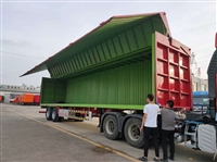 双侧飞翼半挂车价格 厢式物流翼展车厂家报价