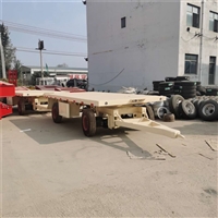 三桥全挂车 二轴农用平板车 拖拉机牵引房车底盘厂家定制 