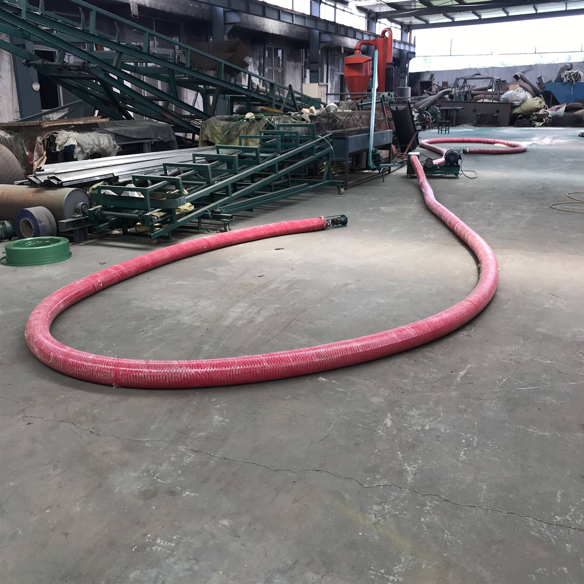 牛筋管吸粮机设备wq888高粱装仓软管吸粮机