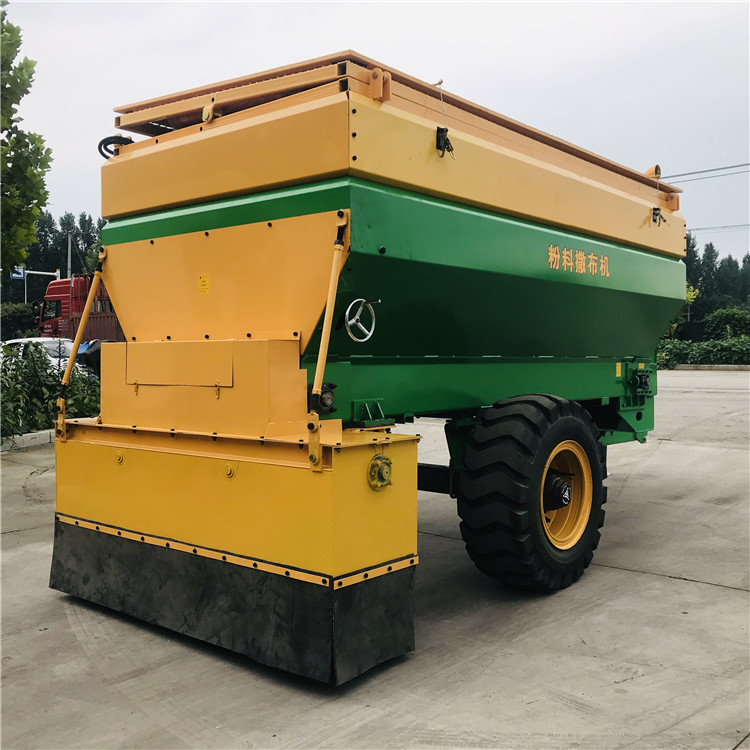 白灰撒布机还可以采用远程控制,通过电气控制与液压系统恒压装置的有