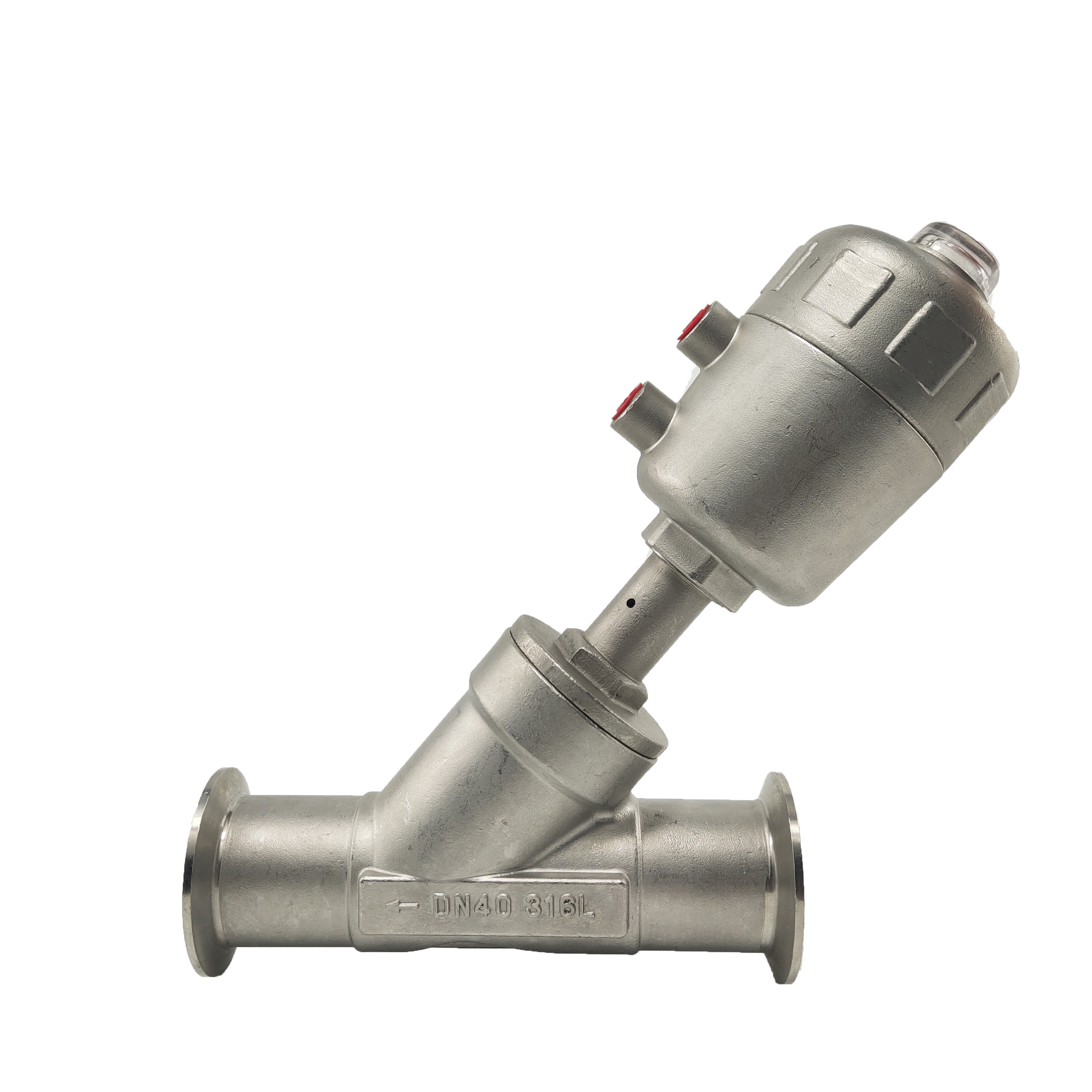 气动不锈钢快装高温蒸汽角座阀