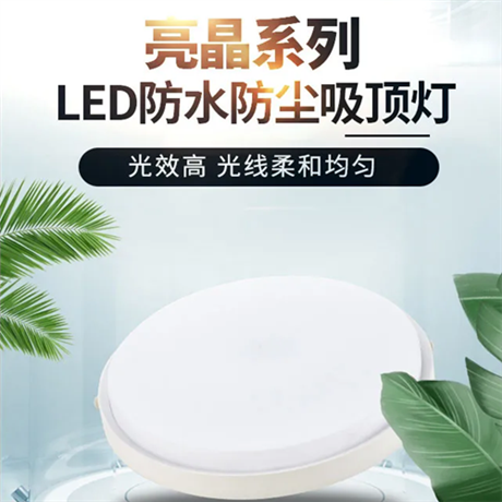 三雄亮晶系列PAK-LED-D35-24B/12W24W LED防水防潮吸頂燈