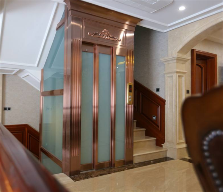 电动门电梯家用电梯品牌荣凯厂家无地坑无机房电梯二层